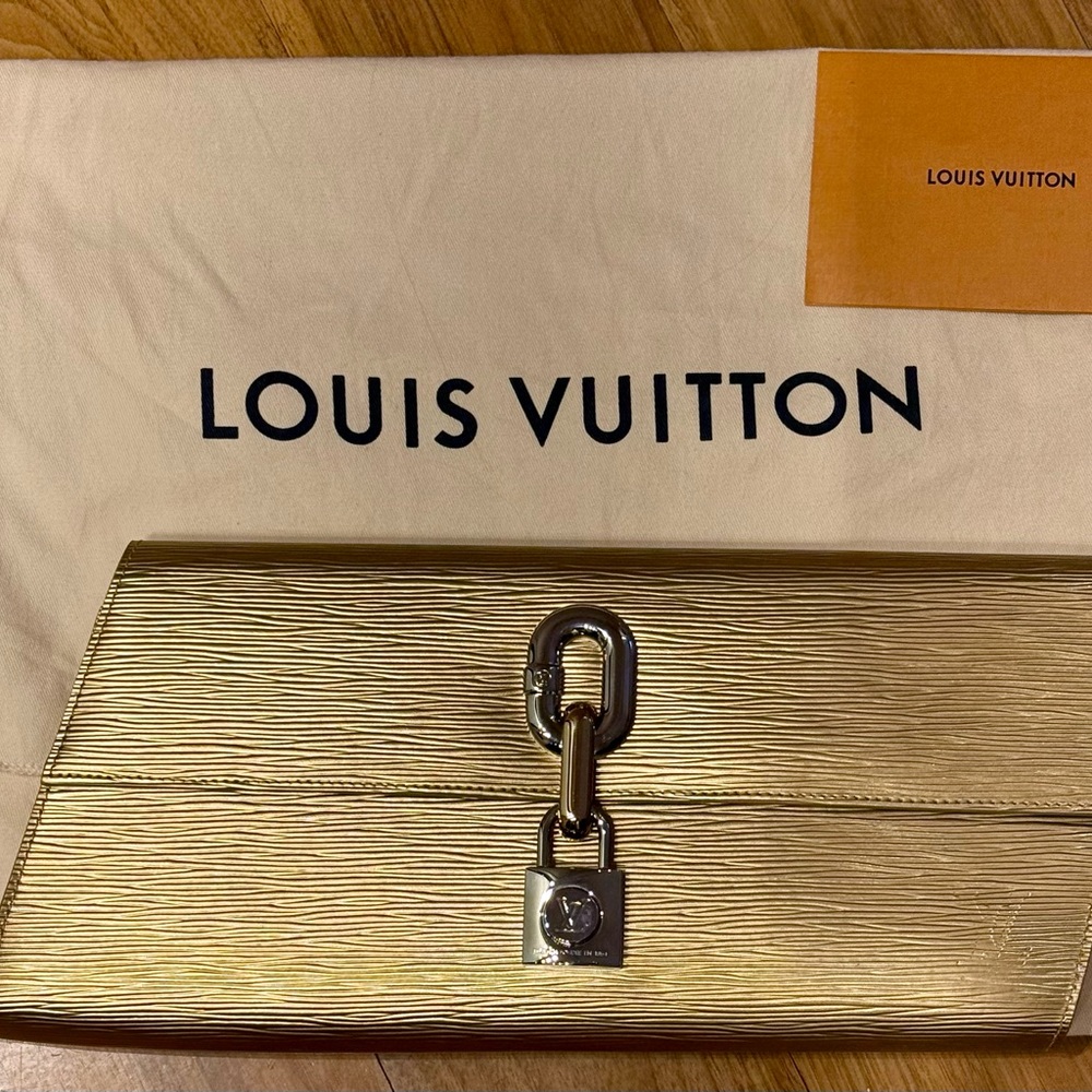 Louis Vuitton Gold Blade Clutch